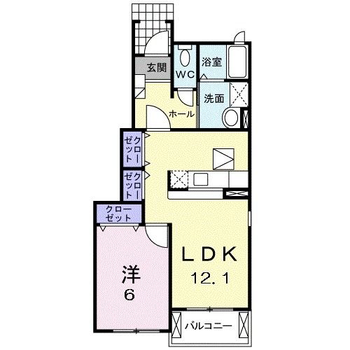 【大崎市古川駅東のアパートの間取り】