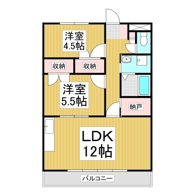 アースコートマンションの間取り