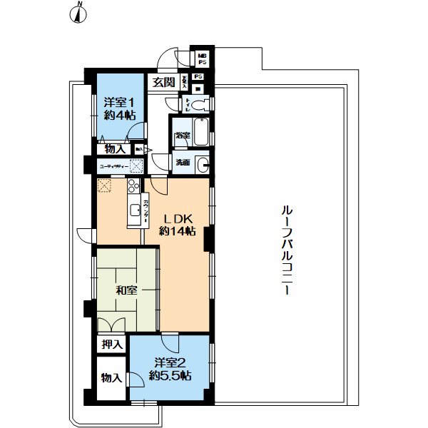 ライオンズマンション西舞子の間取り