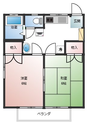 エクセル2000の間取り