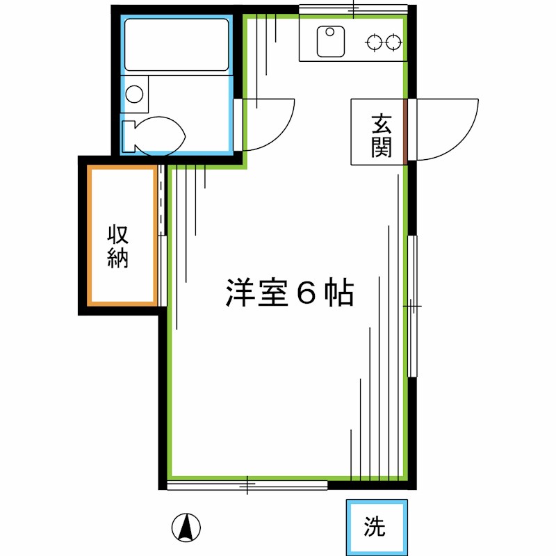 中野区大和町のアパートの間取り