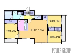 仮）ＭＪクレスト麻生の間取り