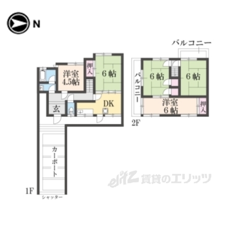 京都市伏見区深草大亀谷万帖敷町のその他の間取り