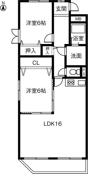 エクセル旭の間取り