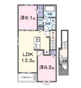 ハーベストの間取り