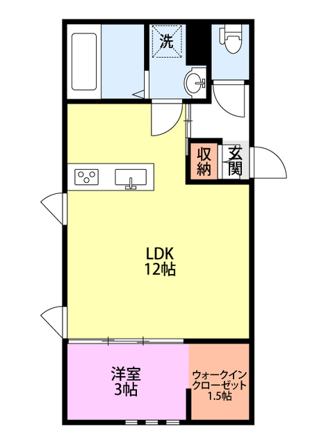 ブローテ万代の間取り