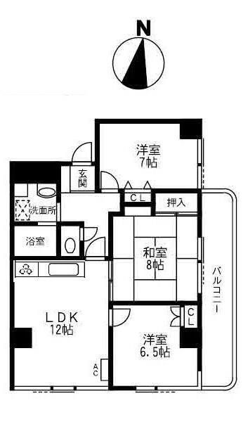 藤沢市湘南台のマンションの間取り