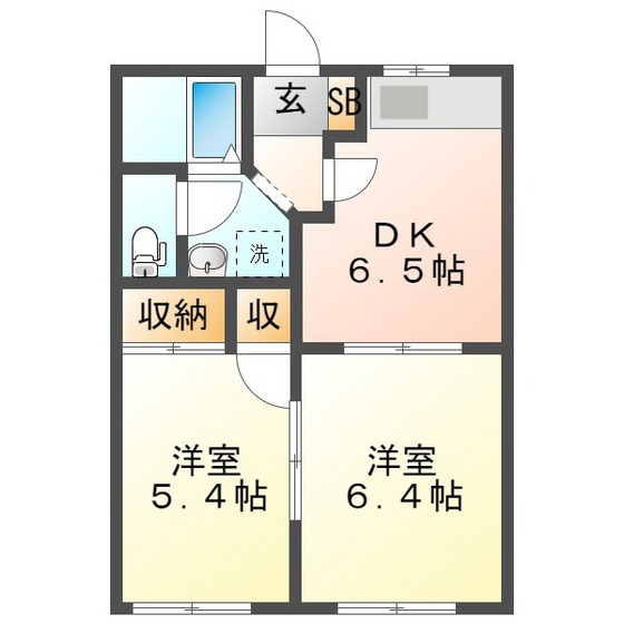 ＳＴ．ＣＲＡＤＬＥー２１の間取り