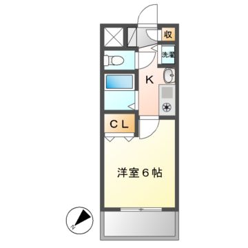 プレサンス鶴舞駅前ブリリアントの間取り