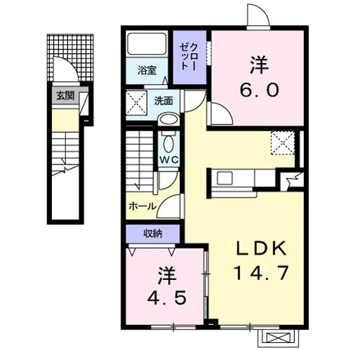 メゾンＫＴ１３号館の間取り