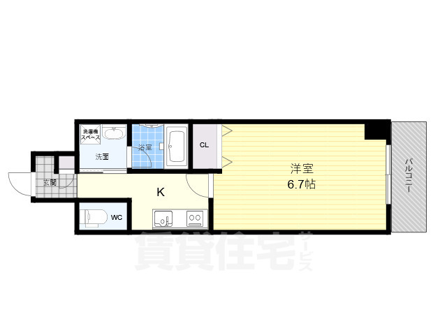 尼崎市杭瀬北新町のマンションの間取り