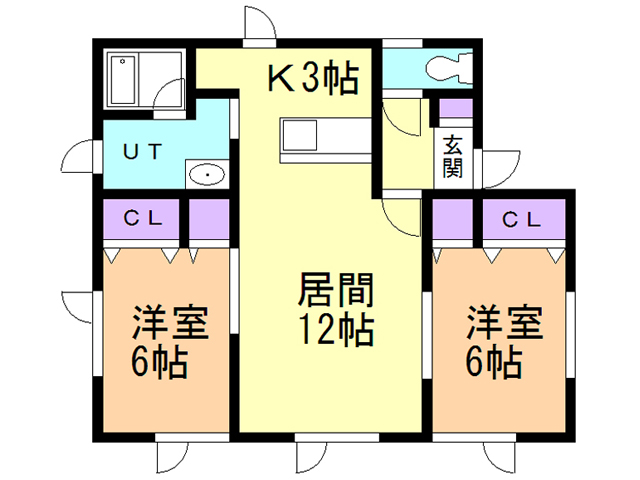 朝日ハイツの間取り