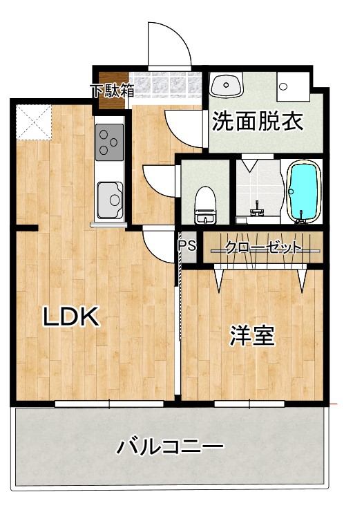 ラ・クラセーヴァ東本町の間取り