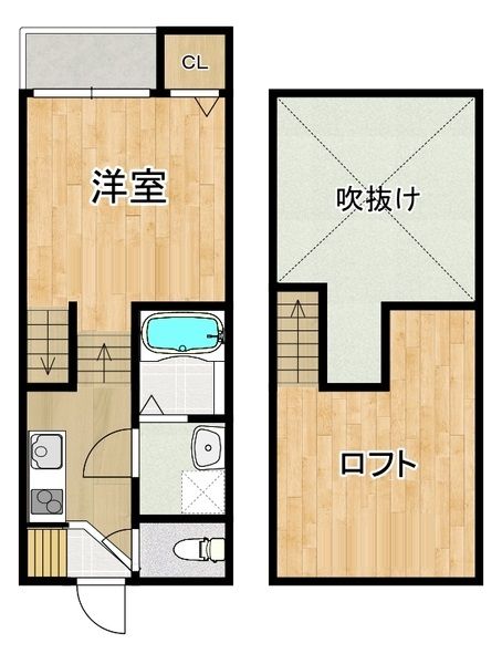 modern palazzo平和Liebeの間取り