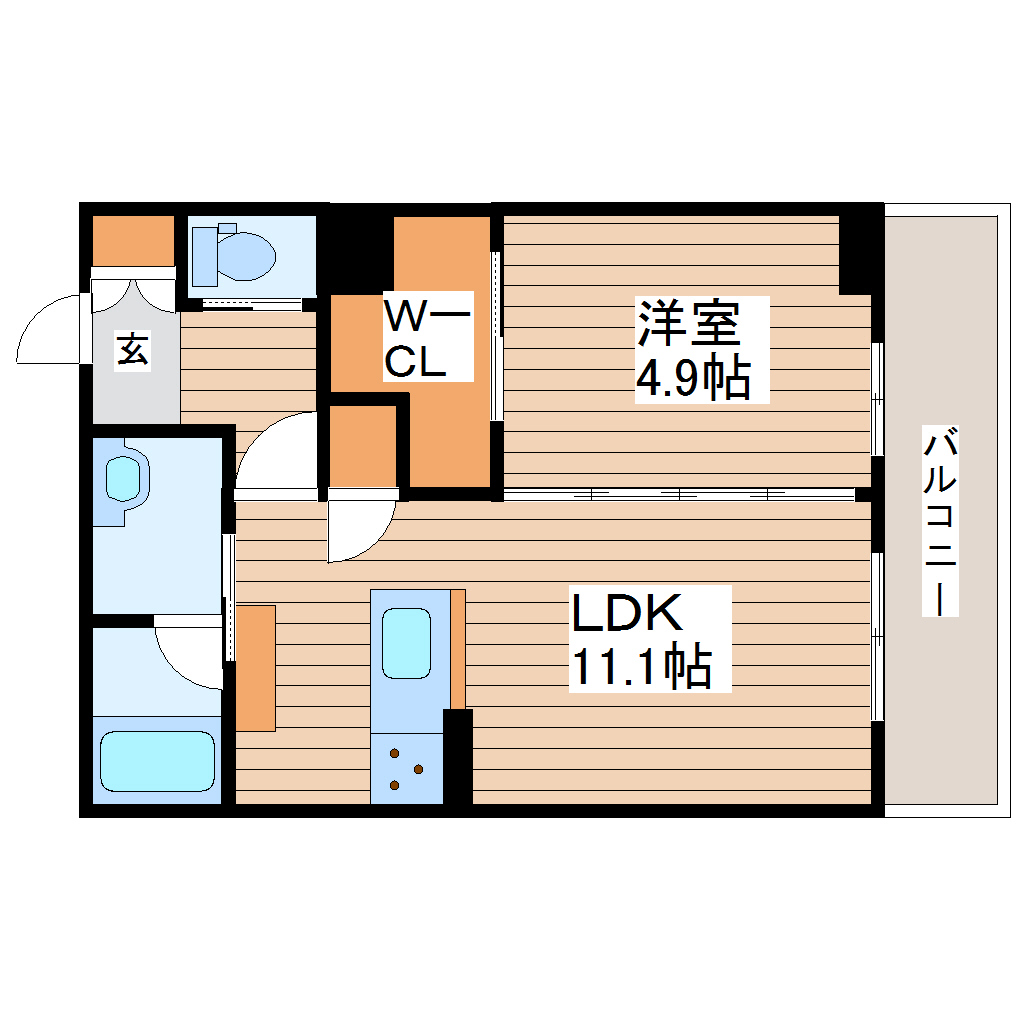 【ベレオ長町南の間取り】