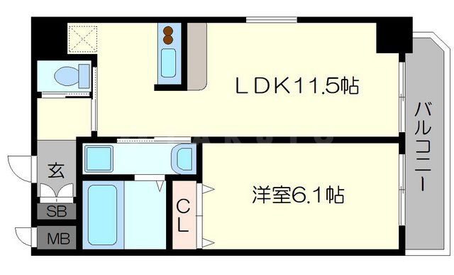 スプランディッド安土町の間取り