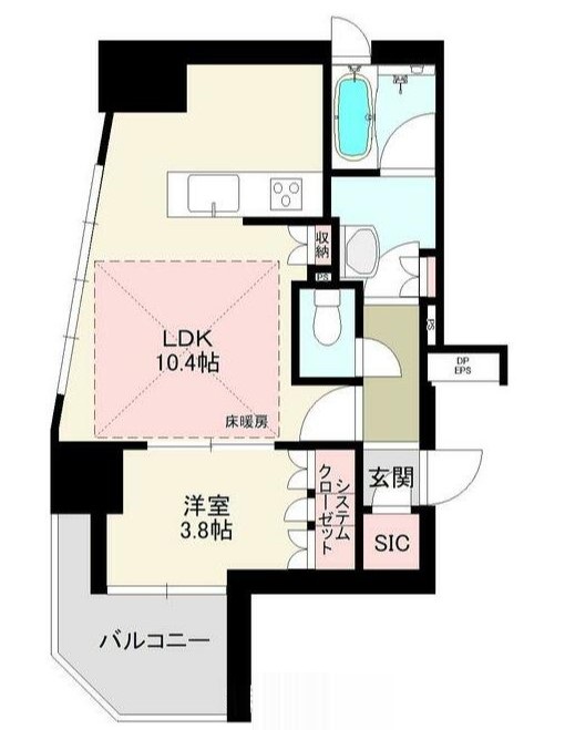 市川市相之川のマンションの間取り