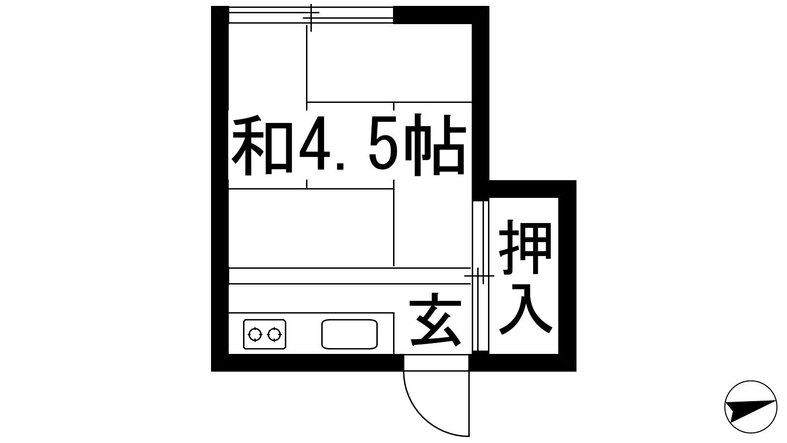 池田市井口堂のアパートの間取り