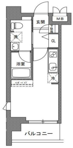 【川崎市川崎区大師駅前のマンションの間取り】