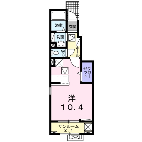 ロッソ　セコンドの間取り