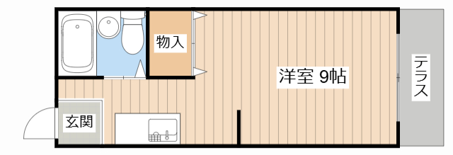 長浜市南呉服町のアパートの間取り