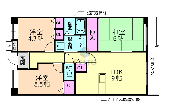 プレルディオ豊中南の間取り