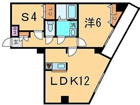 世田谷区上野毛のマンションの間取り