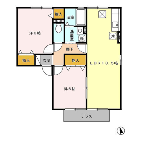 セレッソ大塚Ａ・Ｂの間取り