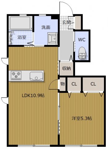 シャーメゾン浦川の間取り