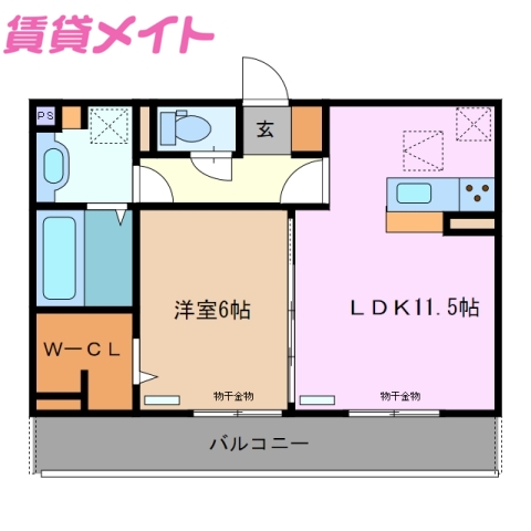 アルバグランデときわの間取り