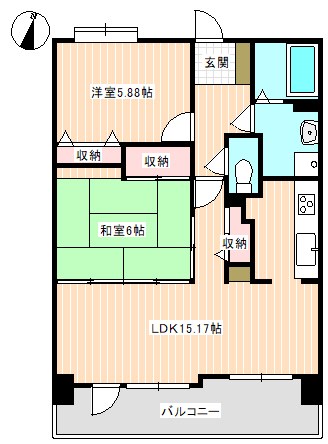 サンシティ新下関駅前の間取り