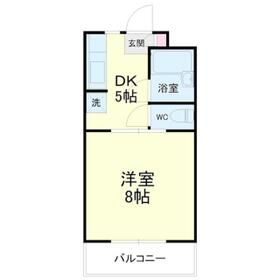 浜松市中央区坪井町のマンションの間取り