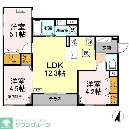 セレスティア西瑞江の間取り写真