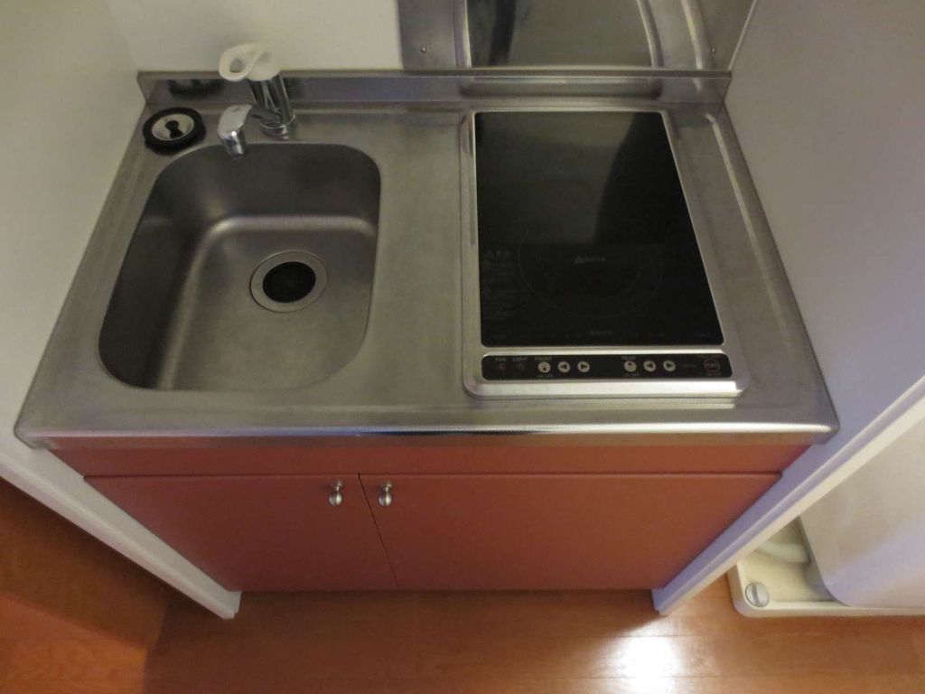 キッチン　2口電気コンロ