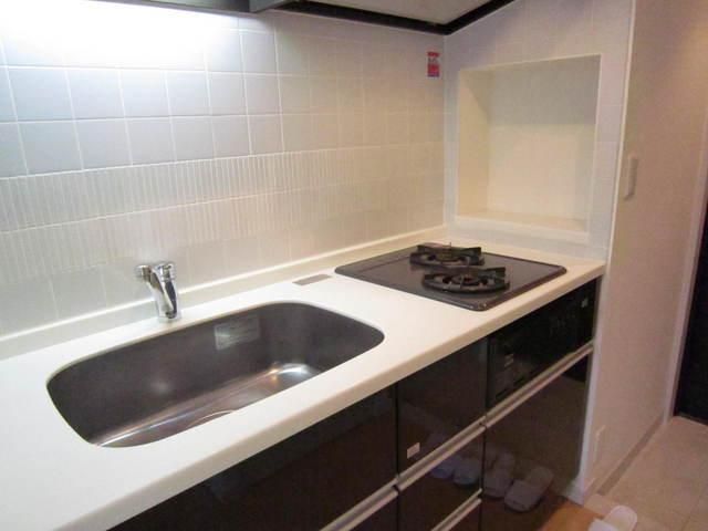 キッチン　２口ガスコンロシステムキッチン