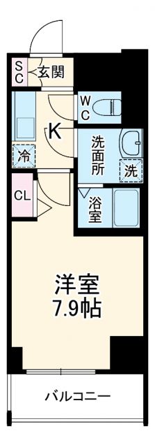 SHOKEN Residence名古屋 泉の間取り写真