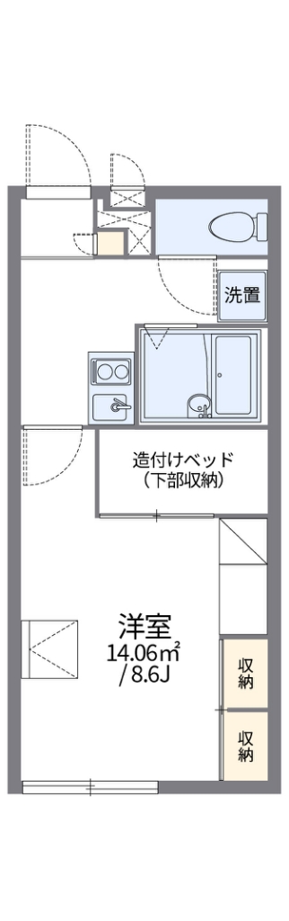 レオパレスコンフォール中野の間取り写真