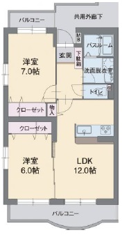 アビタシオンAの間取り