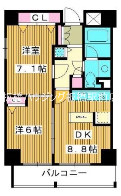 プロスペクト西巣鴨の間取り