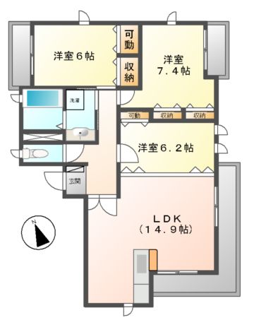 M’ｓコルテの間取り