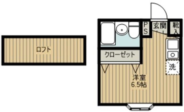 鶴ヶ島市脚折町のアパートの間取り