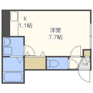 フランジュールあいの里の間取り