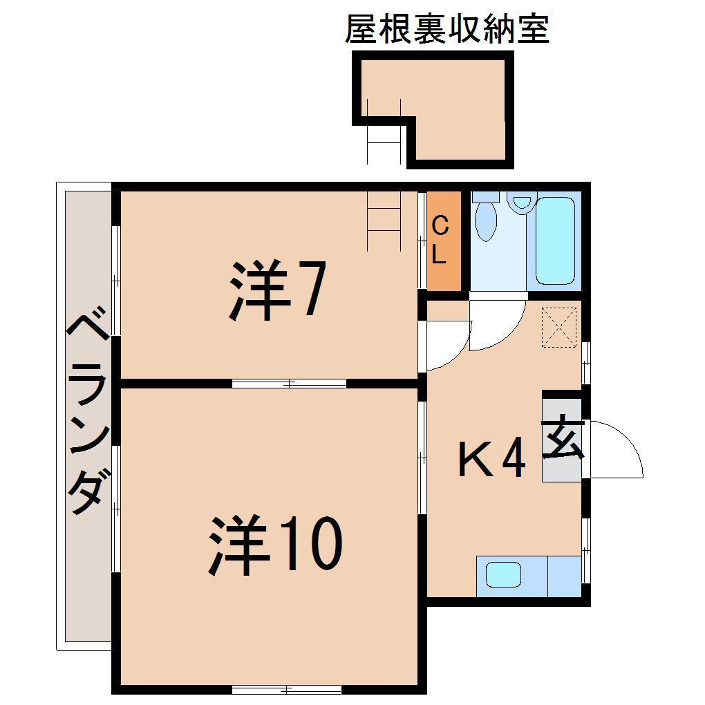 フジコーポラスの間取り