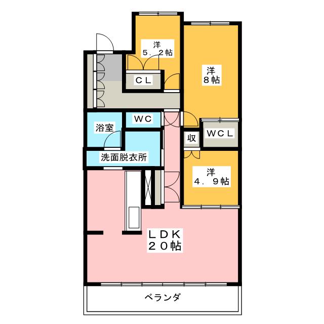 プライムメゾン富士見台の間取り