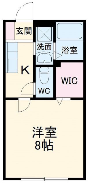 春日井市牛山町のアパートの間取り