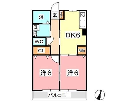 コンコード中帯江の間取り