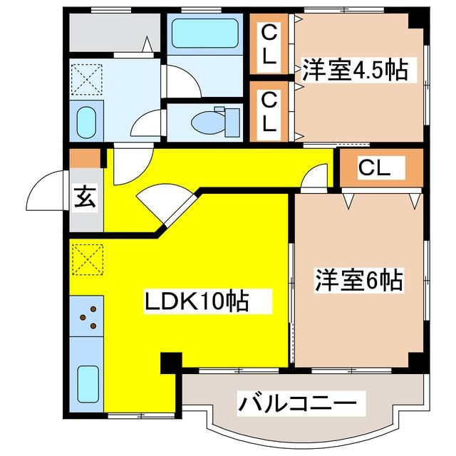 沖ノ原マンションの間取り