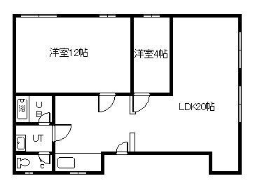 永山２－１９　２Ｆ住宅の間取り