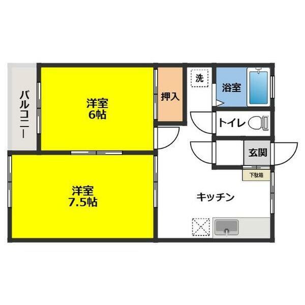 リバーコート水道橋の間取り