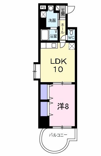 大阪市北区天神橋のマンションの間取り